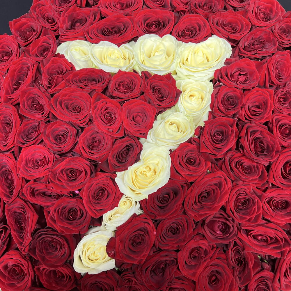 🌹101 КРУПНАЯ РОЗА В КОРОБКЕ С ЛЮБОЙ ЦИФРОЙ🌹